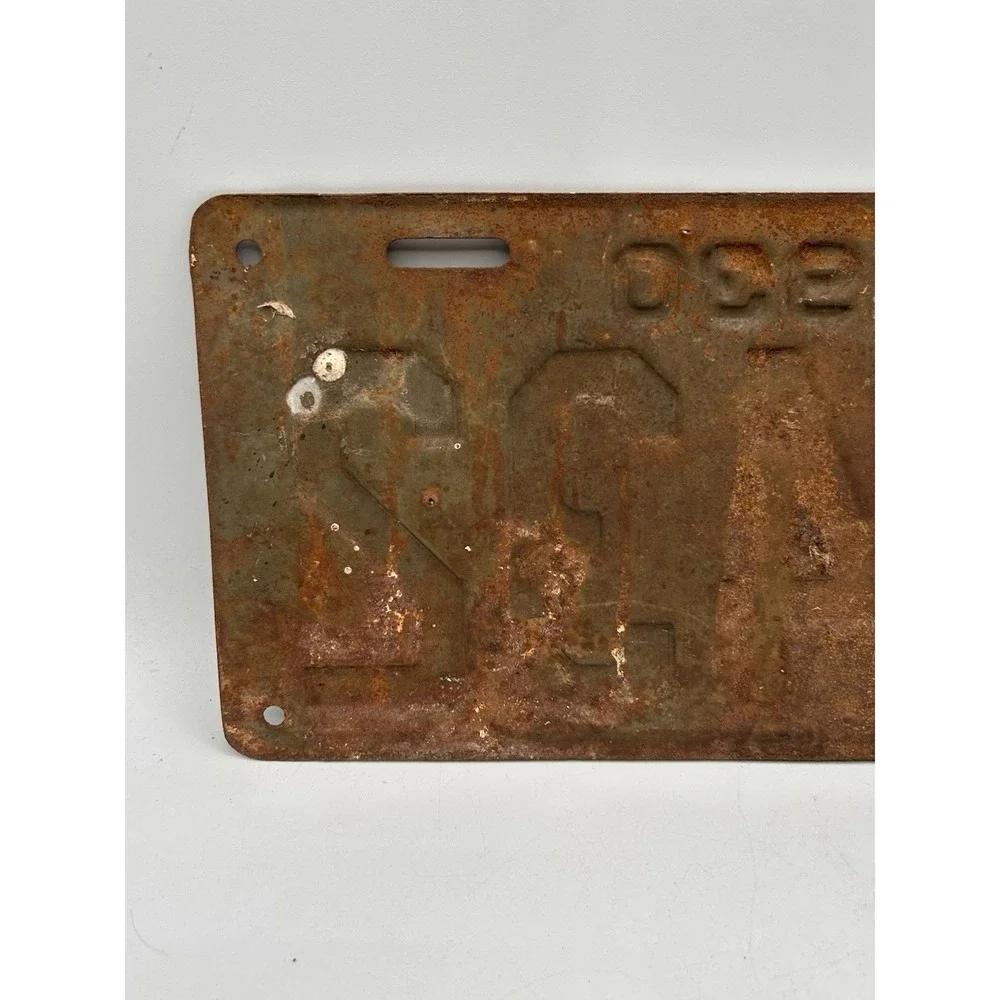 Vintage 1930 NJ License Plate‎ Automobile License Plate # C25432